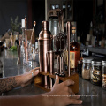 Hot selling 7 Pcs  copper bar tool set Cocktail Shaker Set with Rotating  Stand  ,Bartending Kit with variious bar tools